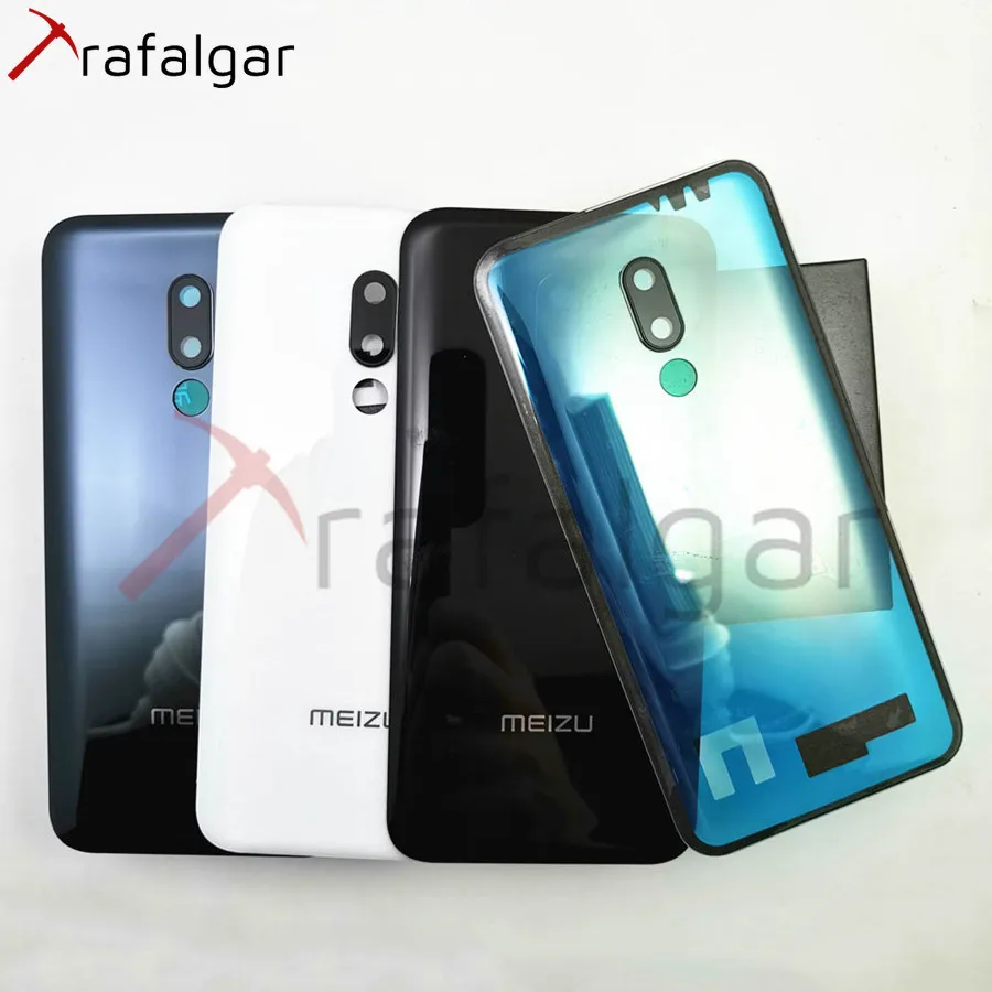 Заднее стекло для MEIZU 16 Plus крышка батареи задняя дверь Корпус чехол Задняя панель для MEIZU 16 16 крышка батареи с объективом камеры