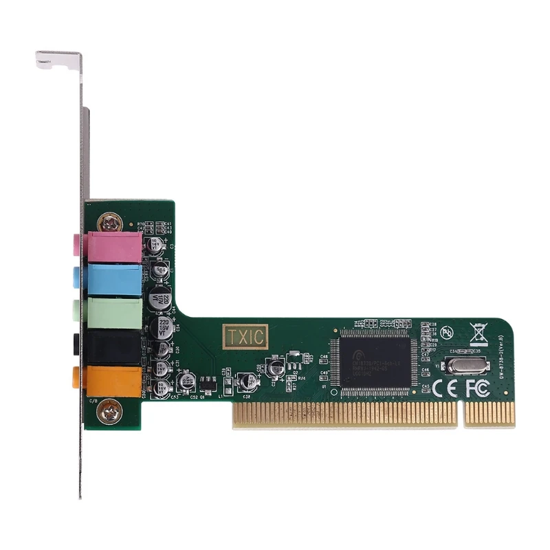 

Classic PCI Surround Sound Card 5.1CH Channel 8738 Chipset Digital Desktop Plug-In Board TXC097A