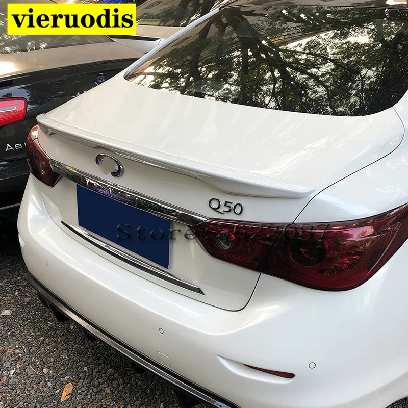 

Спойлер для Infiniti Q50 Q50S, задний спойлер из АБС-материала для Nissan Infiniti Q50, спойлер 2013 +