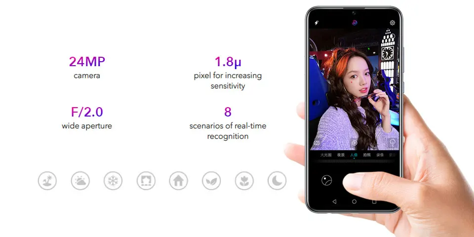 Новинка,, Honor 10 Lite, смартфон, 6,21 дюймов, FHD, Kirin 710, четыре ядра, 6 ГБ ram, 128 ГБ rom, Android 9,0, отпечаток пальца, телефон