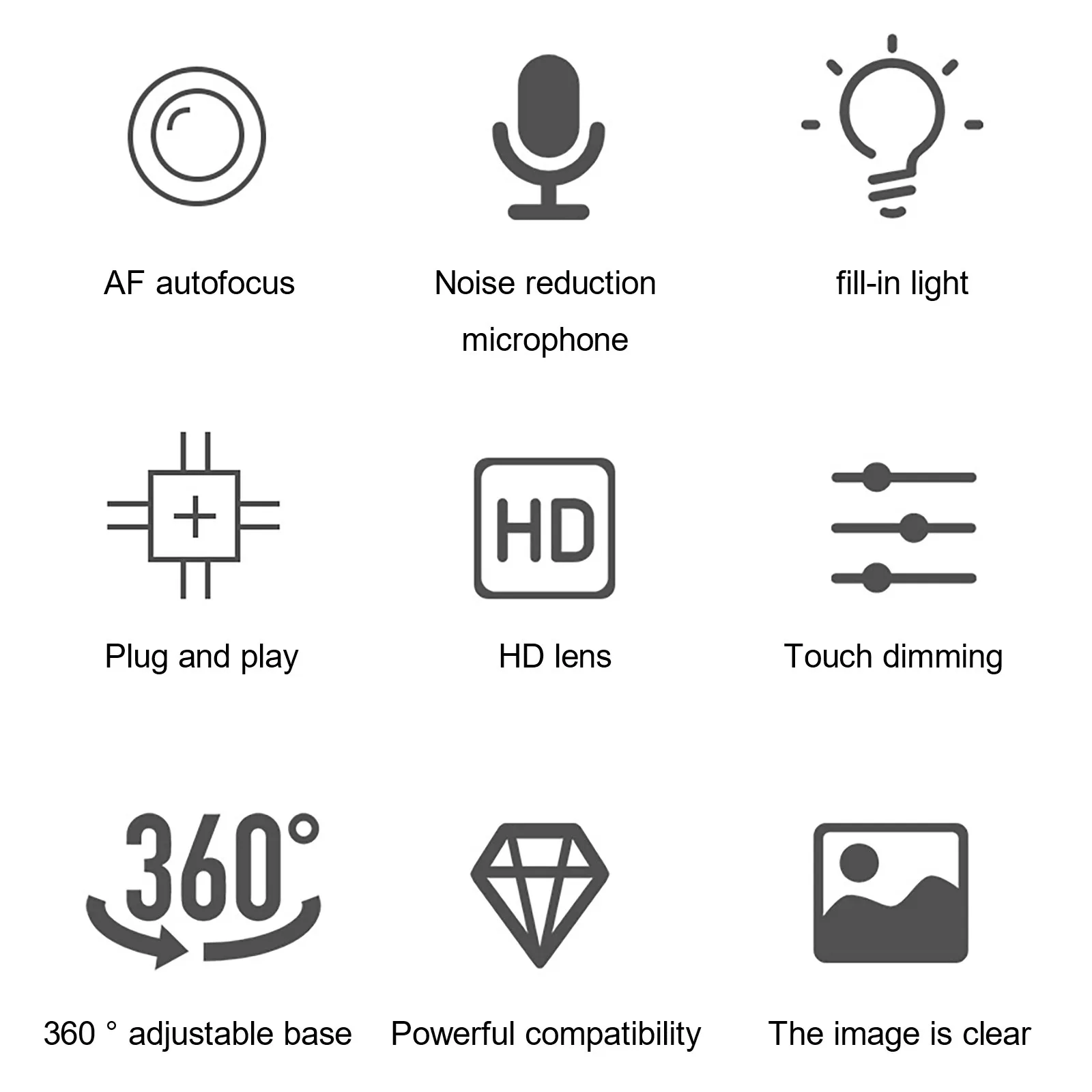 Проводные веб камеры высокого качества USB2.0 Plug & Play 2K HD встроенный микрофон