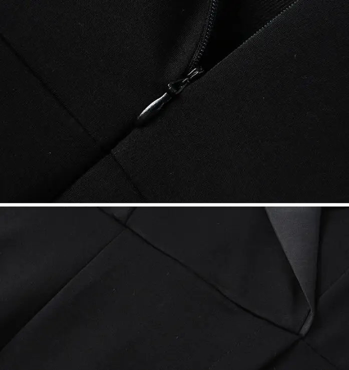 

2020 Autumn Winter Suits Women Long Blazer Suit Jacket Coat Ladies Office Wear Slim Bodycon Turtleneck Dress Two Piece Set