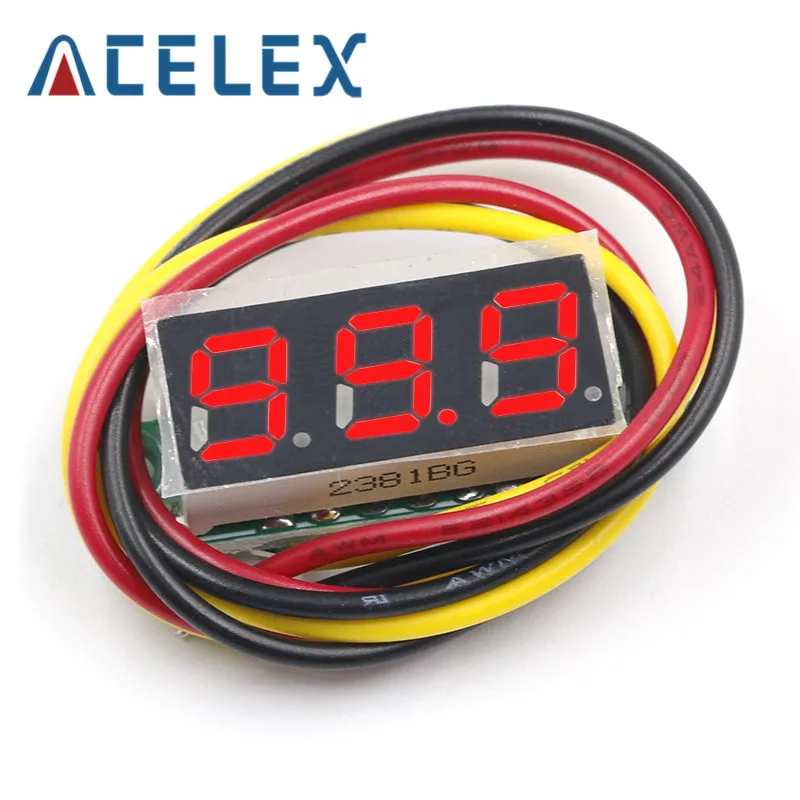 Цифровой вольтметр постоянный ток 0 100 в 28 дюйма светодиодный измеритель