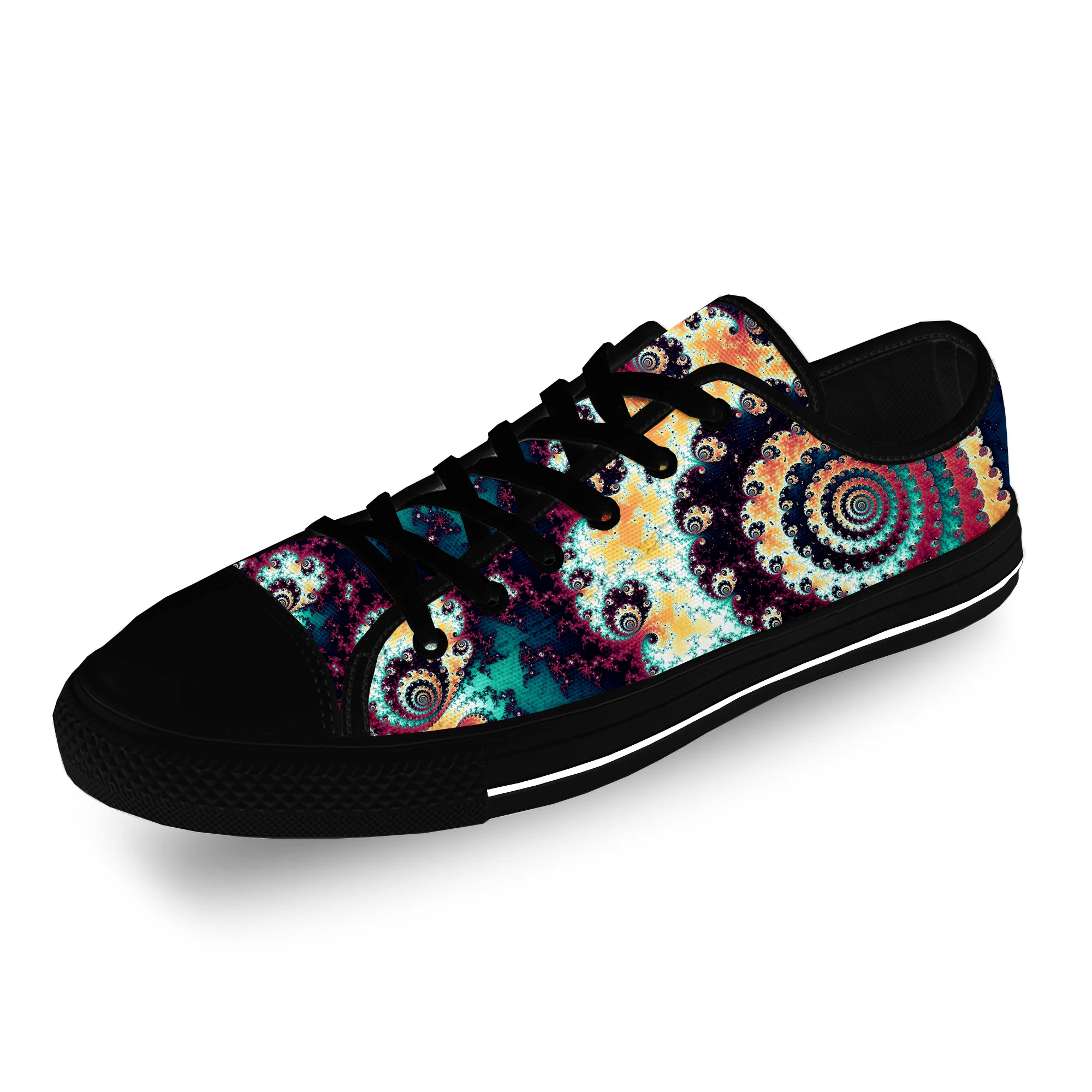 

Fractal Dawn Graphic Funny Cool Casual Cloth Fashion 3D Print Low Top Canvas Shoes Men Women Lightweight Breathable Sneakers