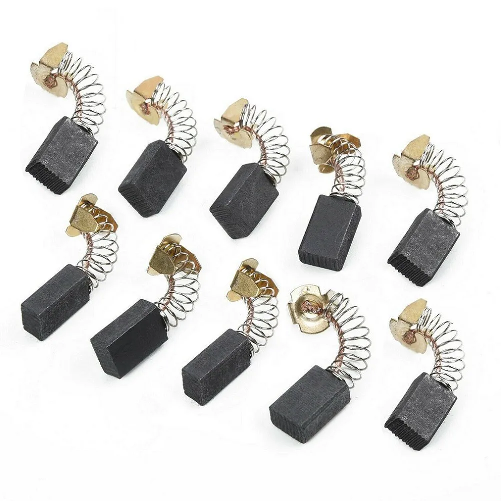 

10pcs Carbon Brushes Spare Parts Power Tool Carbon Brush For Angle Grinder Hand Electric Drill Cutting Machine Replacement