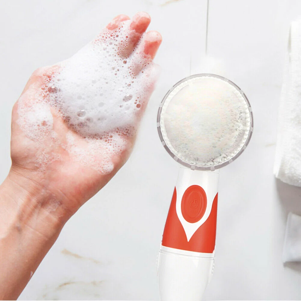 Электрическая вращающаяся Массажная щетка для душа ванны спа очистки