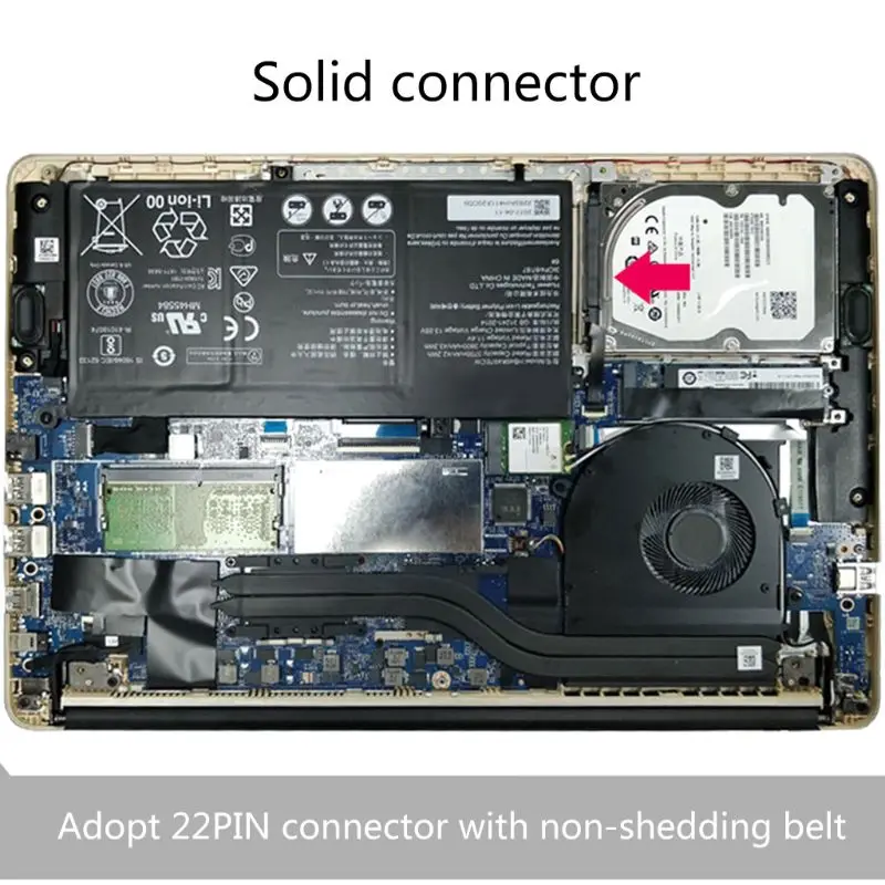 

HW2SSD MateBook D Series Hard Drive Bracket SATA DATA SATA3 cable for 2nd HDD Drop shipping