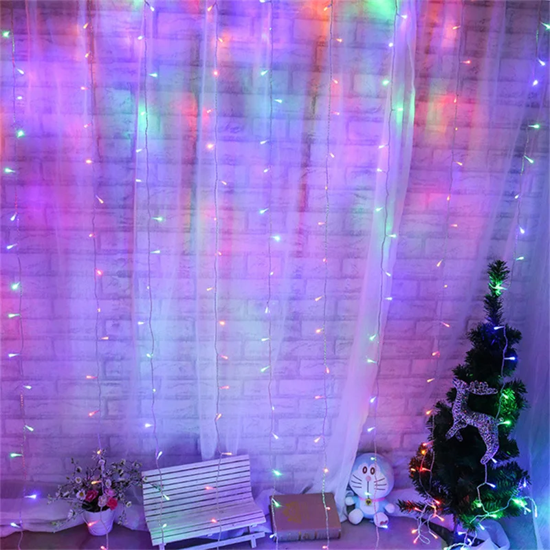 USB String Lights Fairy Garland Curtain Festoon LED Christmas Decoration for Home New Year Lamp Holiday Decorative | Лампы и освещение