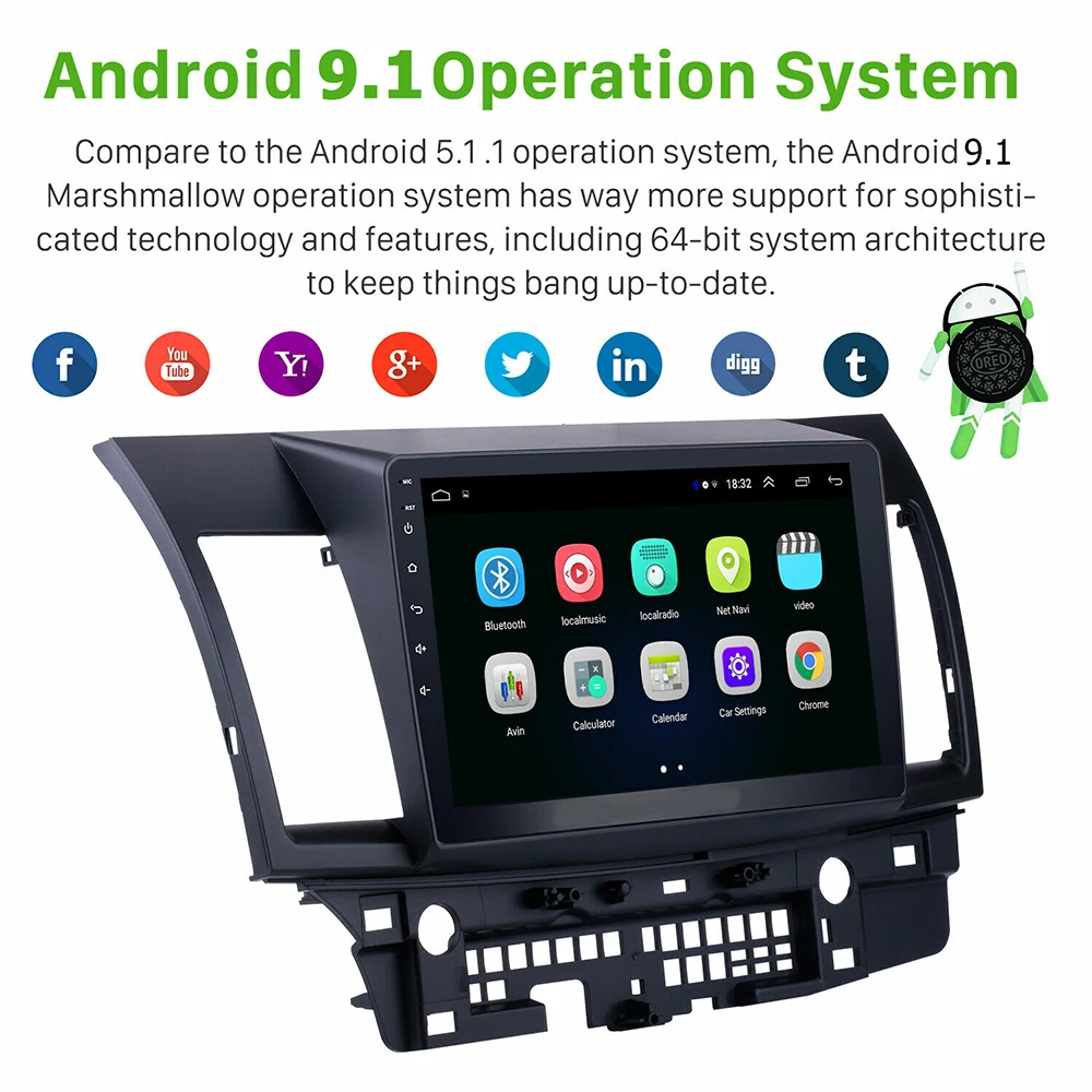 10 1 &quot2Din Android автомобильный Радио стерео Мультимедийный плеер для Mitsubishi Lancer-ex