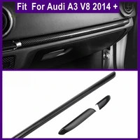 auto accessories central control dashboard instrument panel cover trim fit for audi a3 v8 2014 2019 abs carbon fiber look