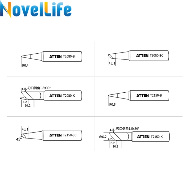 Оригинальный наконечник для паяльника Сменная головка B I K 3C без свинца детской