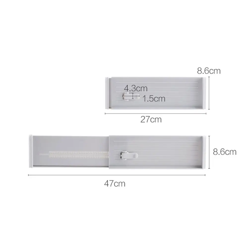 

27-47CM Retractable Drawer Storage Partition Board Racks Multifunctional Household Plastic Wardrobe Separator Divider