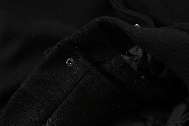 Куртка мужская зимняя из ПУ кожи с вышивкой и надписью | Мужская одежда