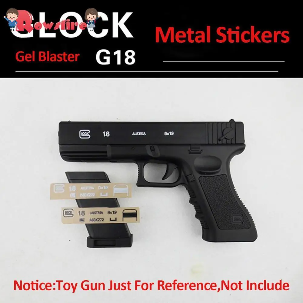 Rowsfire металлические наклейки водные бусины аксессуары для SKD Glock G18 бластер модифицированные Горячие аксессуары-черный