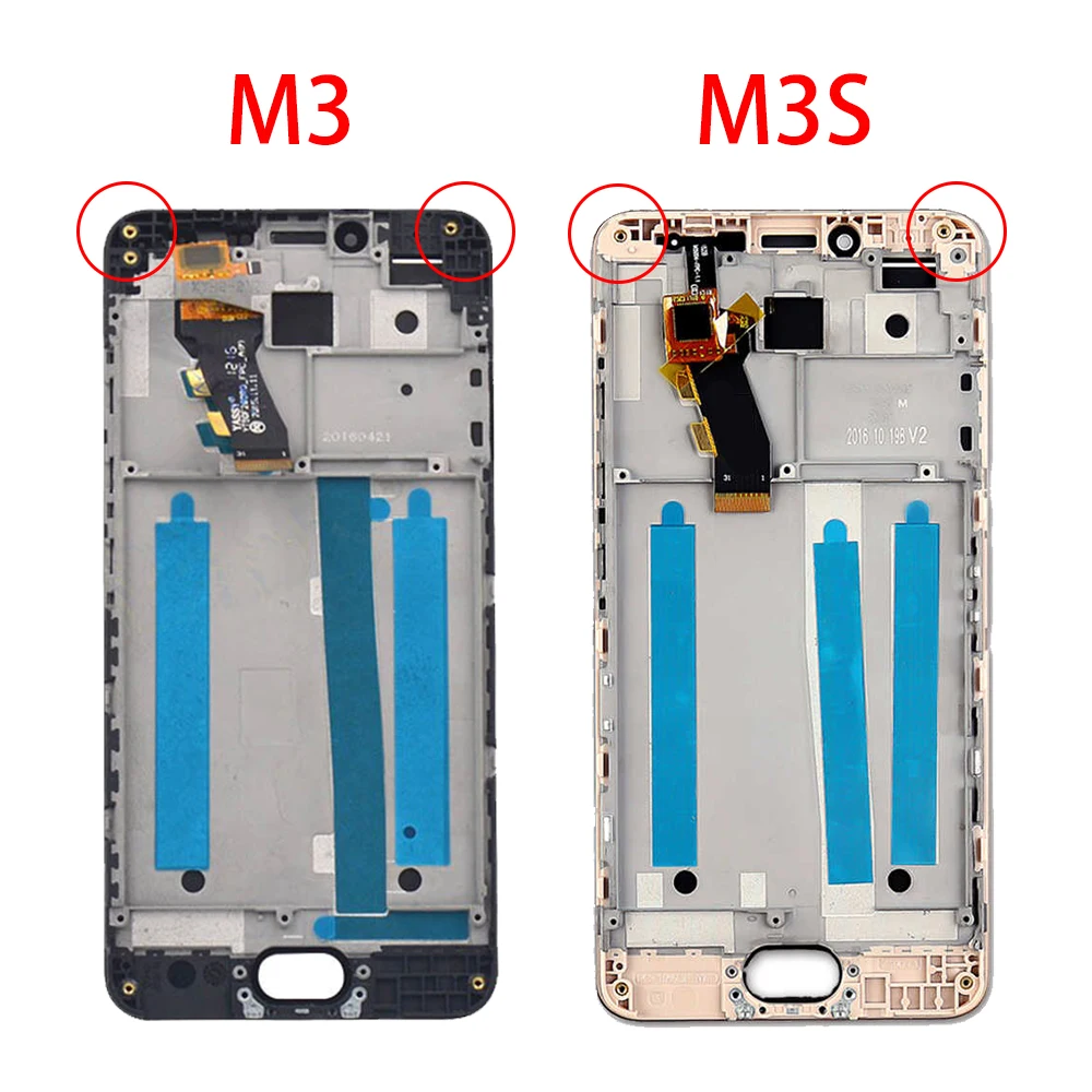 Оригинальный ЖК-дисплей для MEIZU M3 M3S сенсорный экран с рамкой дигитайзер Meizu M3/M3S mini