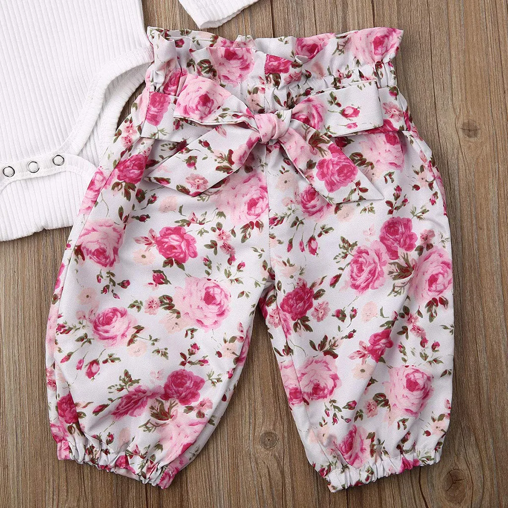 Комплект одежды для новорожденных девочек Однотонный комбинезон с длинными