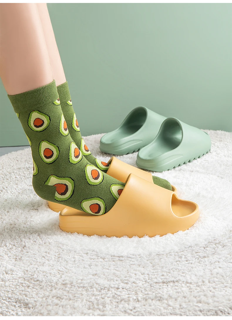 

2021 New Design Flat Slides Women Men Casual Slippers Beach Shoes Eva Soft Slippers Non-Slip Bathroom Home Shoes Women's Sandals