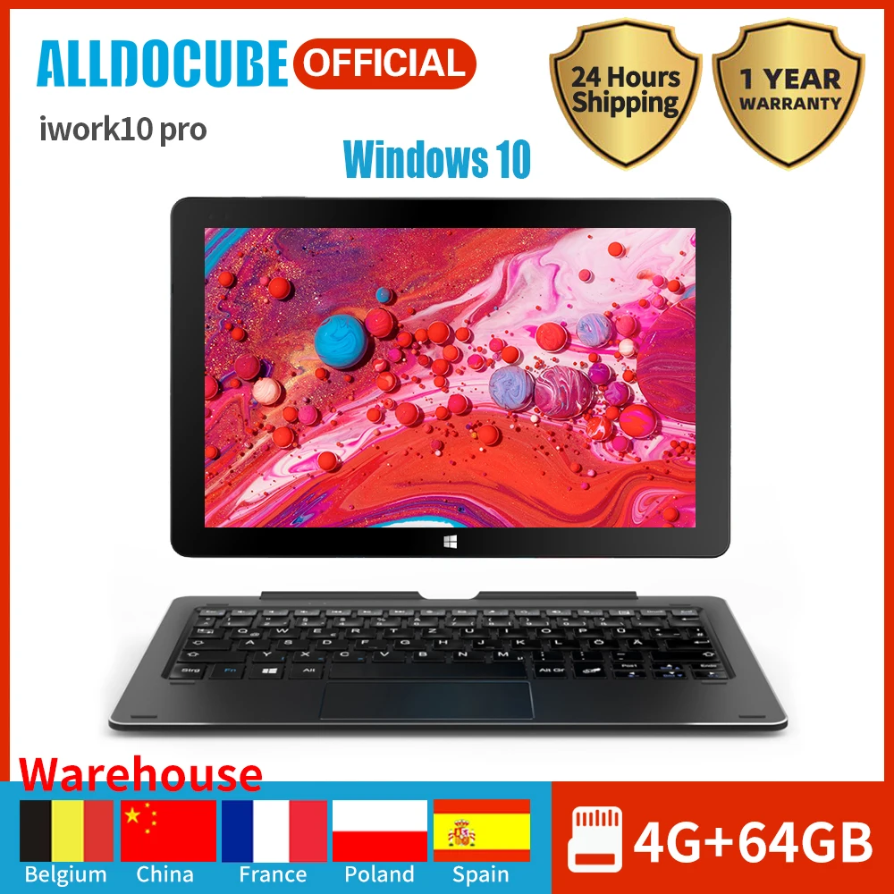 Alldocube iWork10 Pro Планшет 10 1 дюйма Intel Cherry Trail Windows + Android 5.1 Двойная система ОЗУ 4ГБ+ПЗУ