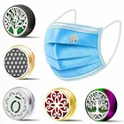 15 мм эфирное масло Клипса-диффузор красочный медальон для ароматерапии Пряжка из нержавеющей стали подходит для броши запонка