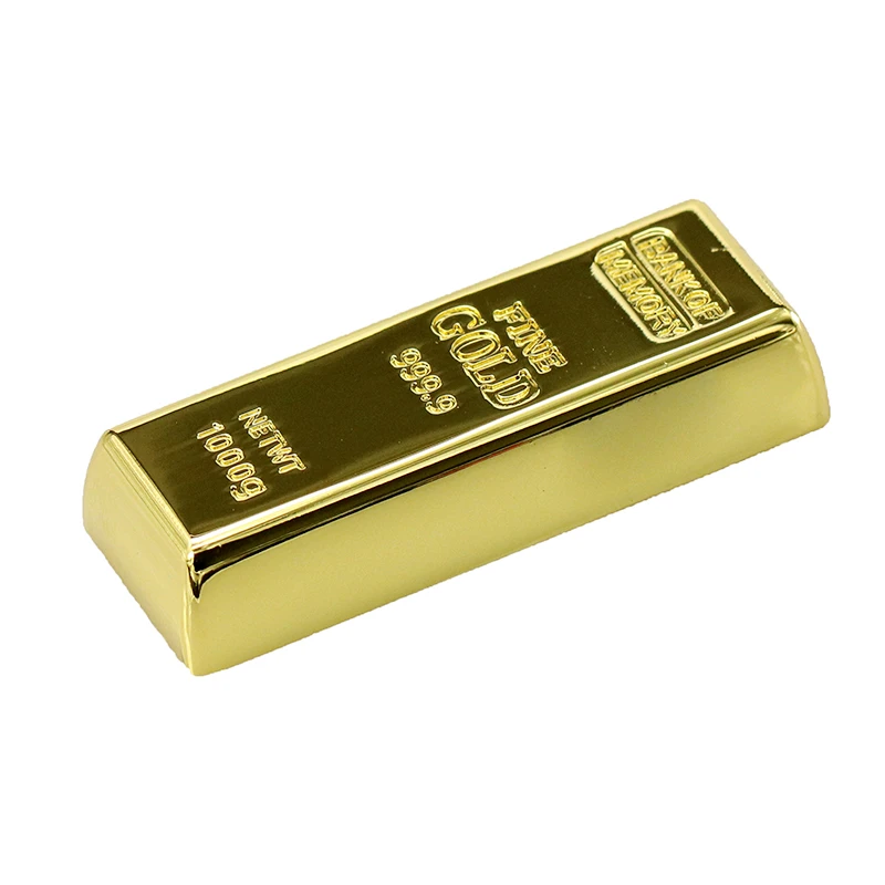 Прямоугольные металлические золотые ручки USB 2,0 bullion Gold bar U disk 128 ГБ 256 ГБ 16 ГБ 32 ГБ 64 ГБ 8 ГБ 4 ГБ флешки креативный флеш-накопитель