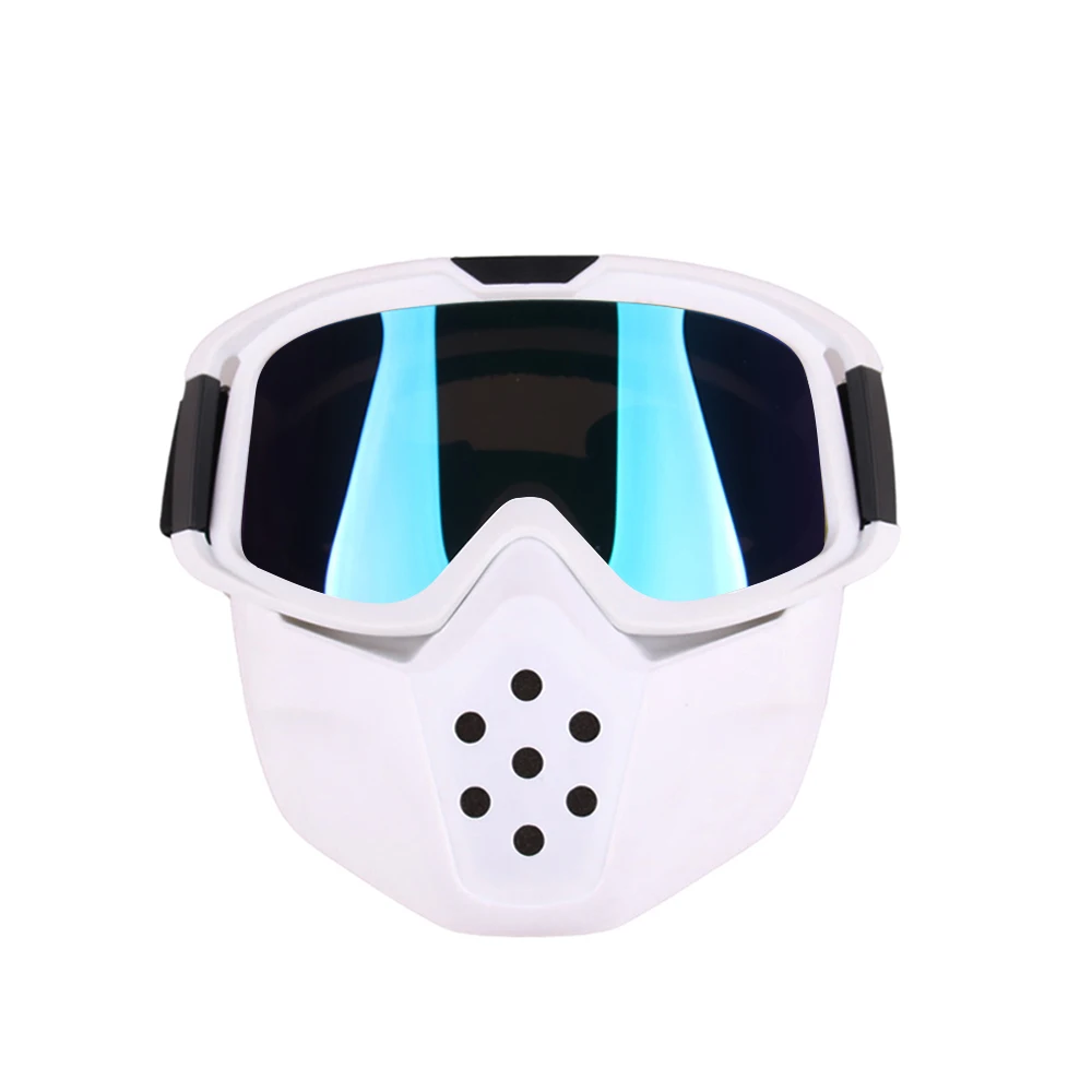 На открытом воздухе линзы мотоциклетные очки маска для мотокросса лица съемный