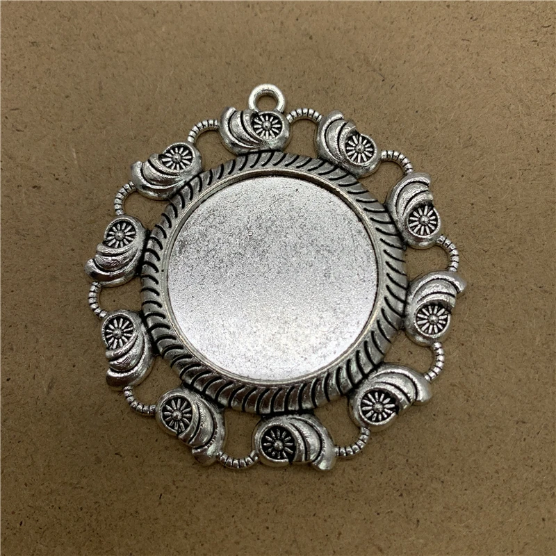 Настройки кабошона из сплава 2 шт. 25 мм стеклянный кабошон металлическая основа