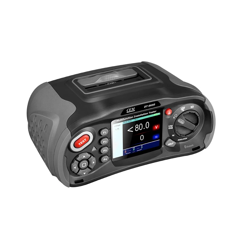DT-6650 Fast high current loop test Multifunction Insulation Resistance Tester with 3.5inch TFT color LCD display | Инструменты