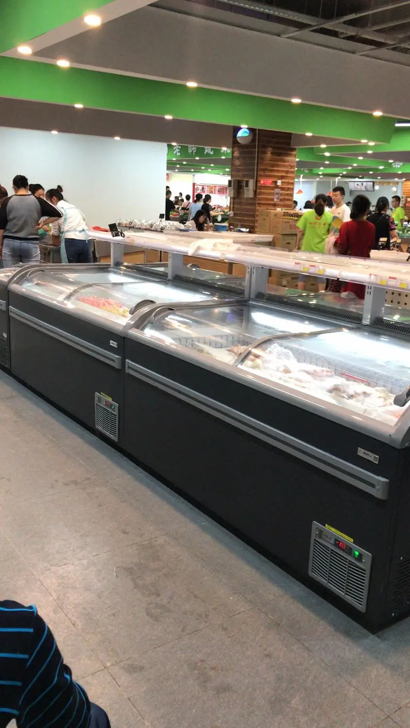 Морозильная камера для супермаркетов с коммерческим освещением продажи |