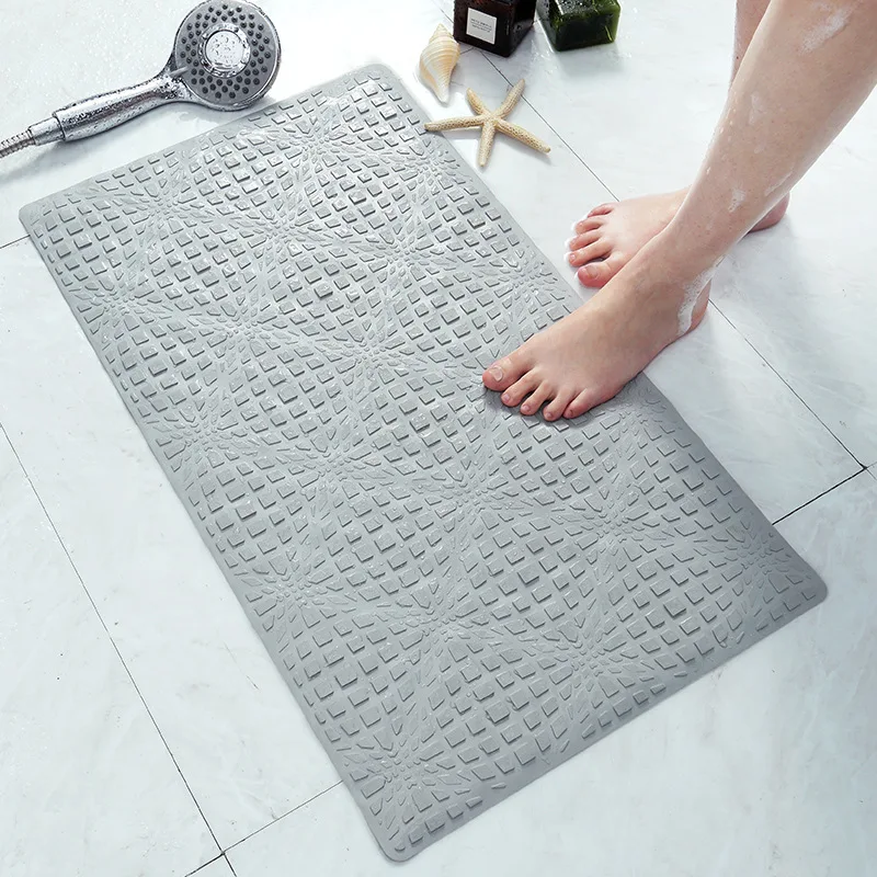 

New simple bath mat bathroom rubber non-slip mats five-star hotel bath shower room massage foot mat carpet 40x70cm