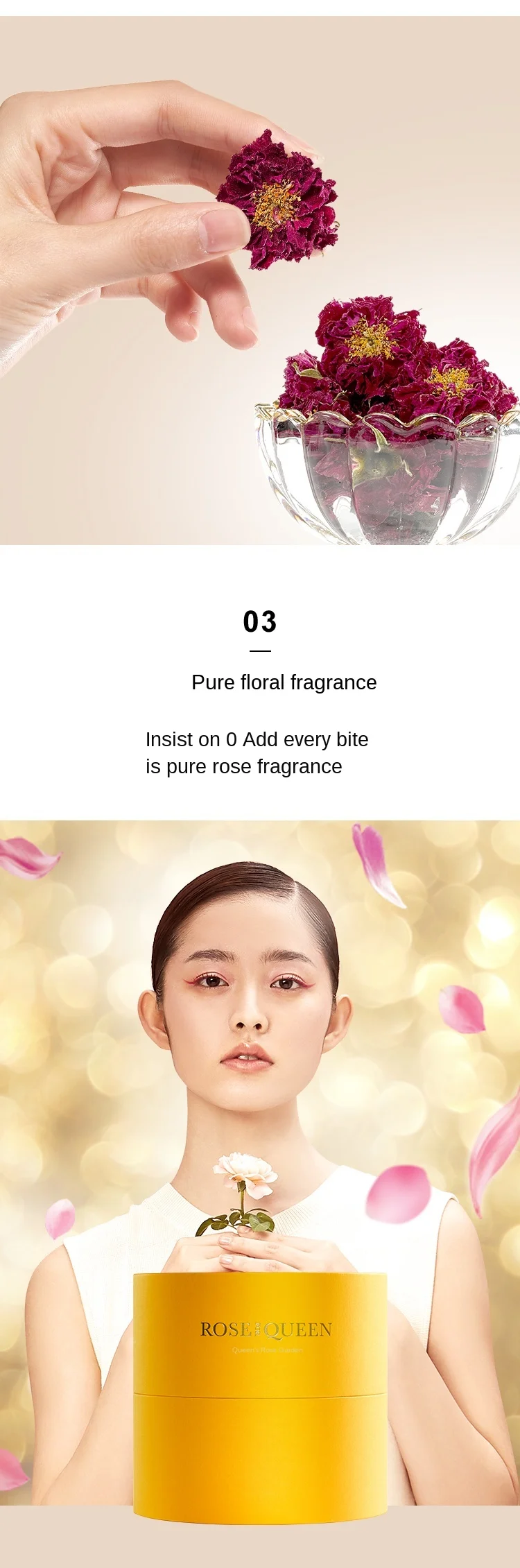 

CY Rose Tea Large Super Double-Petal Dried Rose Corolla Water-Soaking Dried Flower Tea Health-Enhancing Herbal Tea