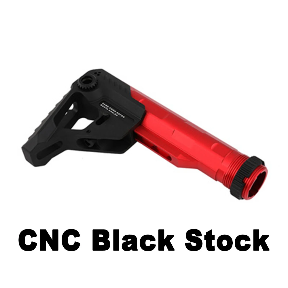 Black and Red CNC Стоковая позиция для AEG страйкбол пневматические пистолеты M4/M16 Пейнтбол принадлежности для охоты BD556 AEG страйкбол запас - Цвет: Black and Red