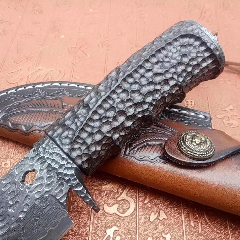 Дамасская сталь складная ковка 76 слоев красивой текстуры Самурай 60 HRC VG10 ручной