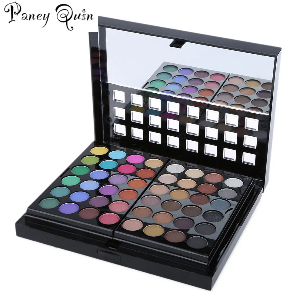 78 цветов Профессиональная палитра макияжа наборы матовая блестящие тени для век