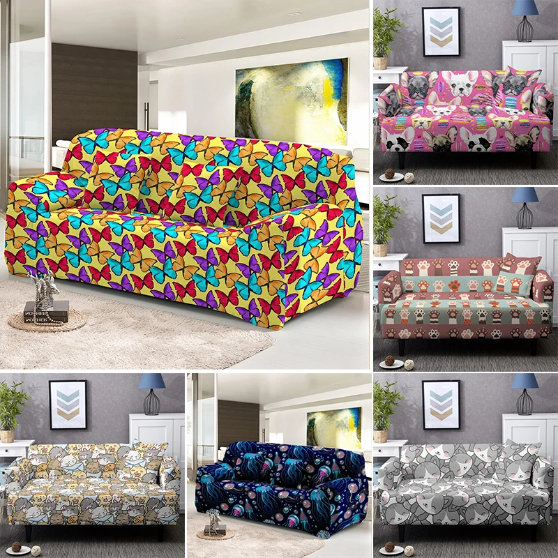 

Чехол для дивана эластичный, 1/2/3/4 мест, полиэстер/эластан