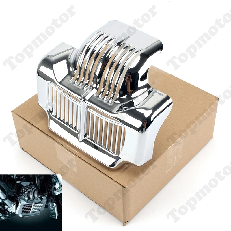 Детали мотоцикла хромированный масляный радиатор двигателя Защитная крышка для