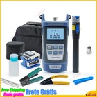 Набор инструментов FTTH для волоконно-оптического сканера, 13 шт., с резьбовым устройством и оптическим измерителем мощности, 1 мВт, Визуальный дефектоскоп, устройство для зачистки проводов