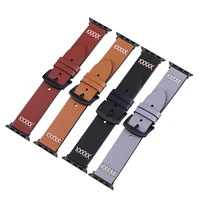 genuine leather band strap for apple watch 5 4 3 2 38mm 40mm women men leather watch band for iwatch 5 44mm 42mm bracelet