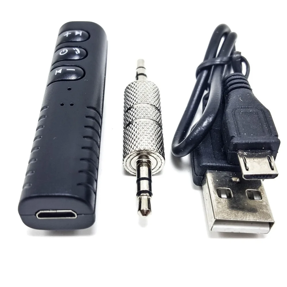 Автомобильный аудиоприемник с отворотами Bluetooth 3.5Aux аудио приемник 4 1 Hd вызов