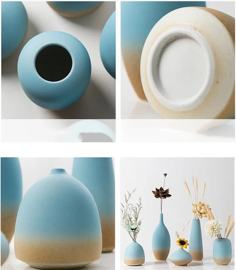 

[HHT] Nordic Modern Minimalist Vase Home Decoration Living Room Dried Flower Arrangement Ceramic Crafts Tabletop Vase