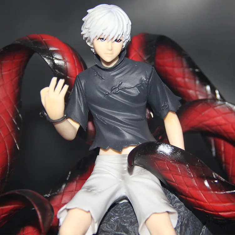 

Boxed New Anime Tokyo Ghoul Awaken Kaneki Ken Action Figure Excellent Model Delicate PVC Figurine Toy Gift Collectibles 2 Heads