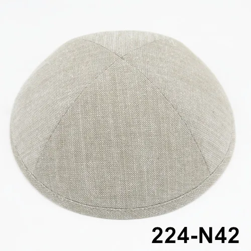 224N42 Kippot Kippa Kippah Linen-3 Kipa 19 см Skullies Yarmulke Beanies еврейская шляпа-Кепка с черепом покупка более 5 лотов будет скидка be10 - Цвет: 224N42