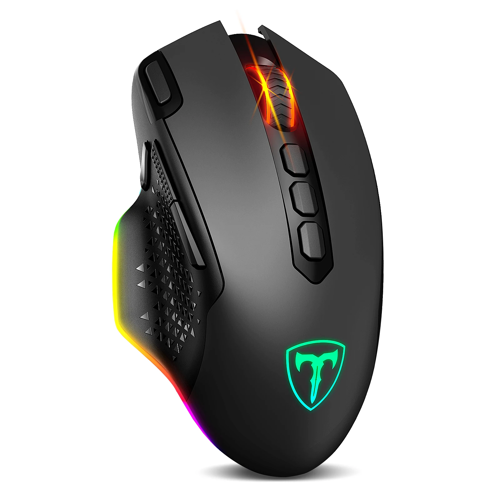 VicTsing PC282 10000 DPI Wireless Gaming Mouse Rechargeable Ergonomic Mice with 10 Programmable Buttons RGB Backlit for PC Gamer wireless mouse with usb c