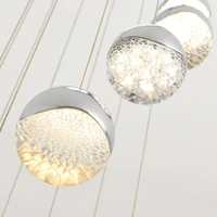 modern glass cyrstal pendant lights for living room stair hotel loft dining room art de hanging lamp kitchen pendant lamp lustre