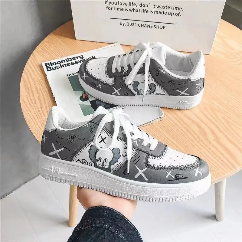 

Women Sneakers Lace Up Fashion Summer Casual White Shoes Cutouts Lace Canvas Hollow Breathable Platform Flats Zapatos Mujeres