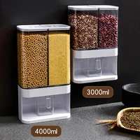 rice dispenser wall mounted grains bean sealing bin dry storage cans food container organizer home kitchen accessories tools new