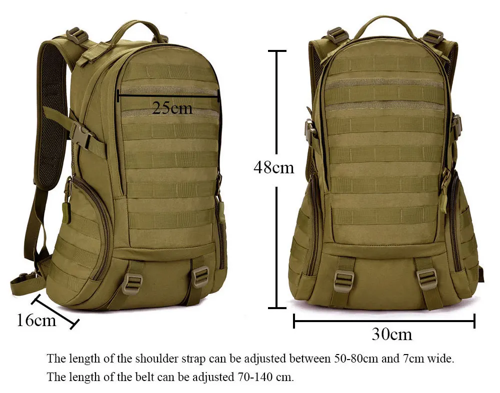 SINAIRSOFT Военный Тактический штурмовой пакет армейский Molle Водонепроницаемый Открытый походный кемпинг охотничий комбинированный рюкзак