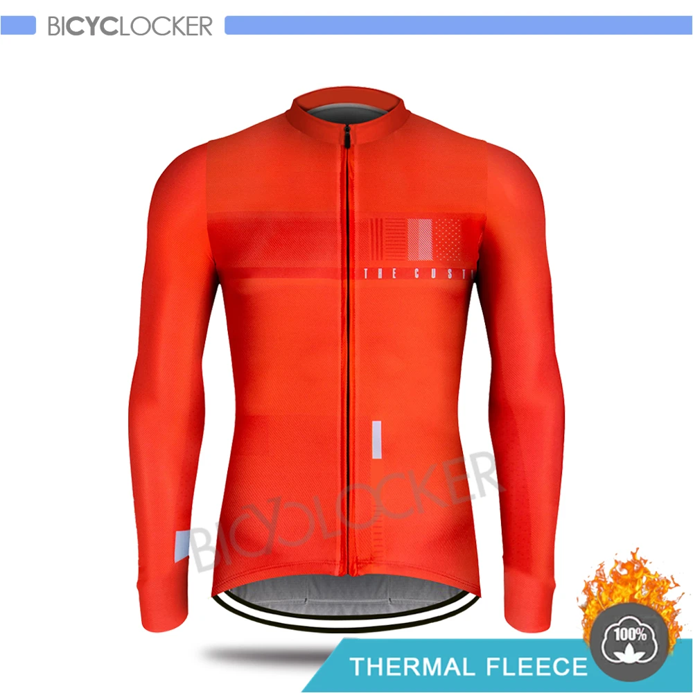Cycling Jerseys Профессиональная команда, одежда для велоспорта, зимняя куртка, Мужская футболка с длинным рукавом, комплект, Ropa De Ciclismo Invierno Hombre, термо флис - Цвет: Cycling Jerseys