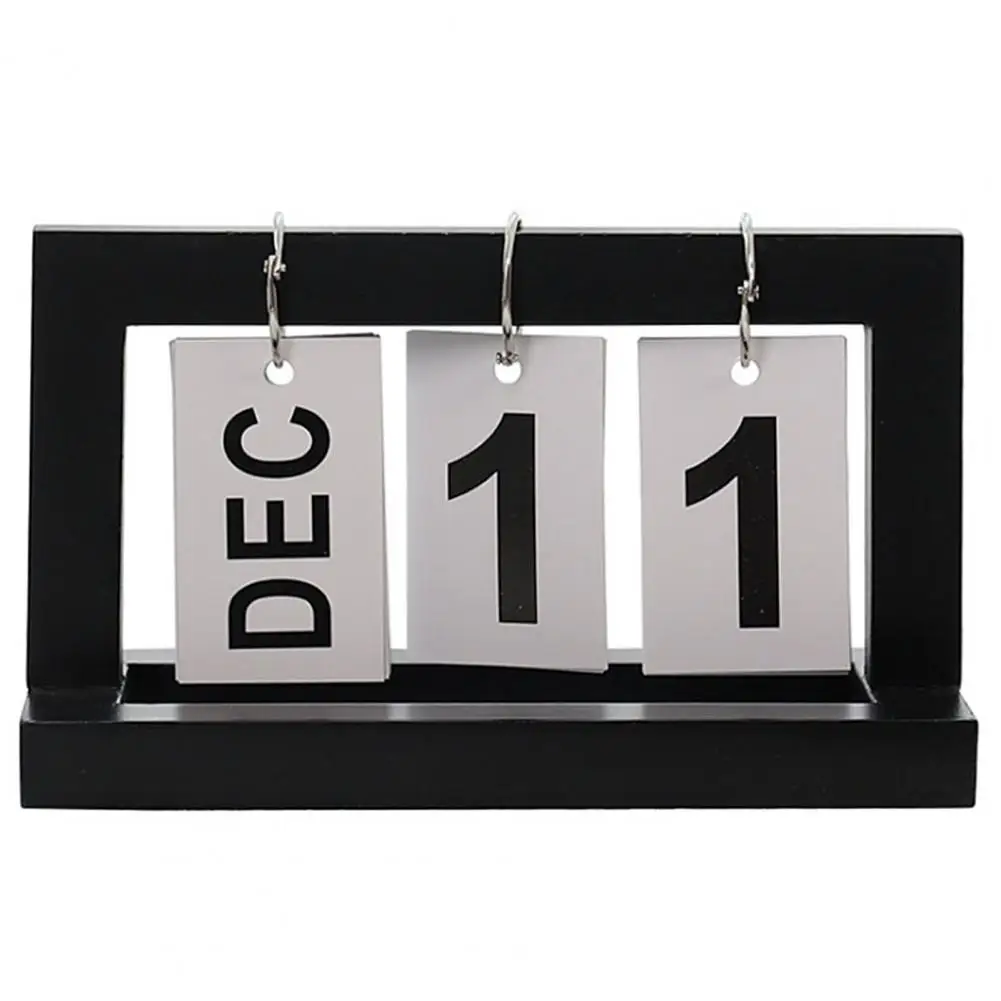 

daily desk advent calendar 2021 Creative Home Wooden Reusable Flip Desktop Calendar Desk Ornament Home Office Decoration