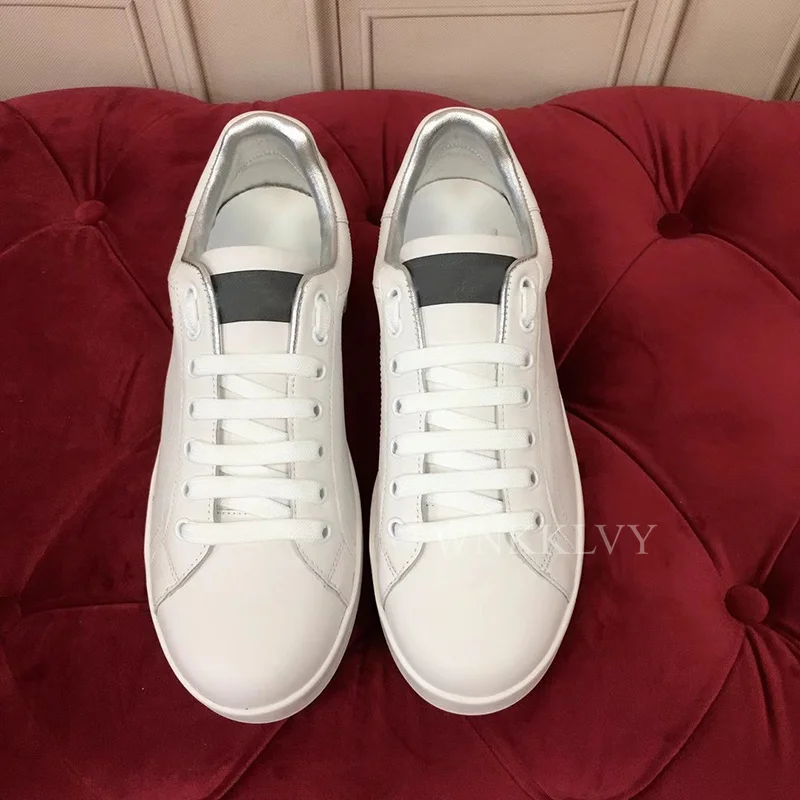 

2021 Autumn New Flat Platform Patchwork Lace Up Small White Shoes Thick Bottom flat spring walking Casual Shoes sneakers unisex