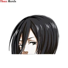 Забавная 3D наклейка Three Ratels FC149 для MIKASA ACKERMAN, Виниловая наклейка на бампер, окно, шлем